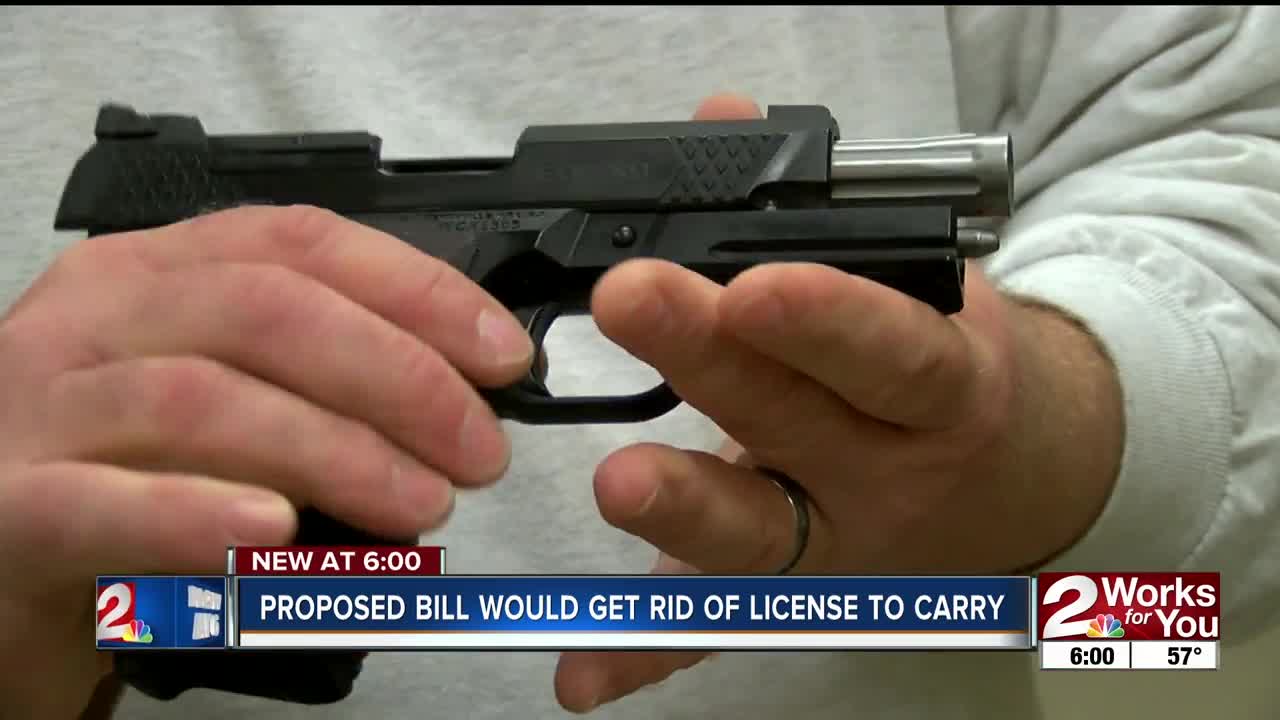 Proposed bill wouldn't require license to carry