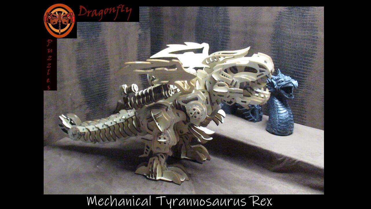 Mechanical Tyrannosaurus Rex 3D Wooden Puzzle