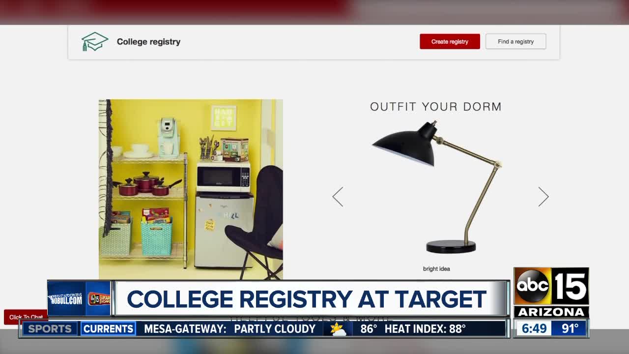 Registries for college students helps get ready for school year