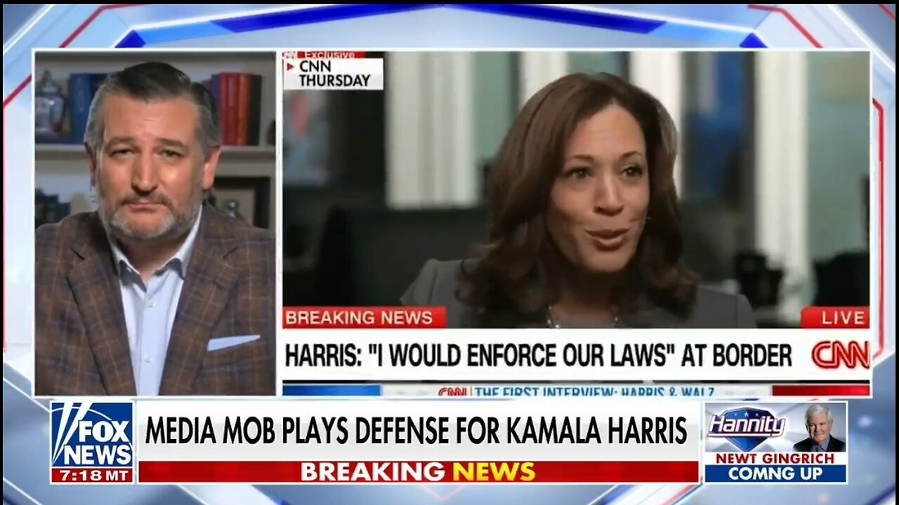 Sen Ted Cruz: CNN Is A Wholly Owned Subsidiary Of The DNC, Pushes Kamala Harris's Agenda