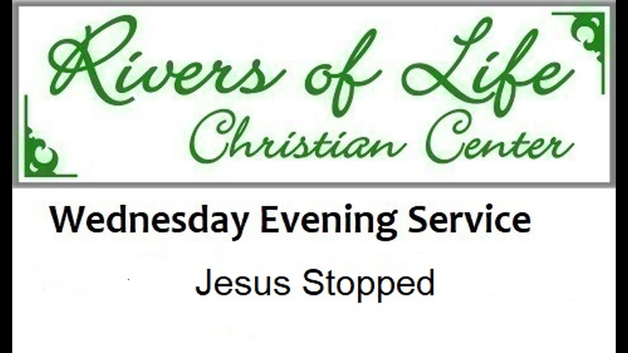 Jesus Stopped