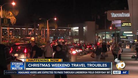 San Diegans rush home for the holidays