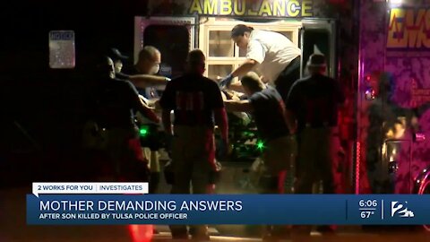 Mother demanding answers after son killed by Tulsa police officer