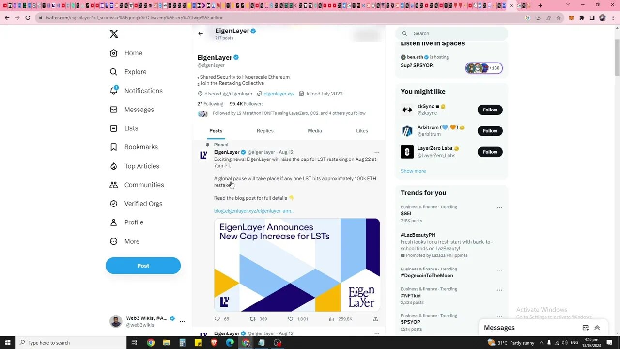 A Rare Opportunity To Position Yourself For A Huge Eigenlayer Airdrop!