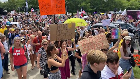 Cry Freedom! Rally in London on the 26th June 2021.