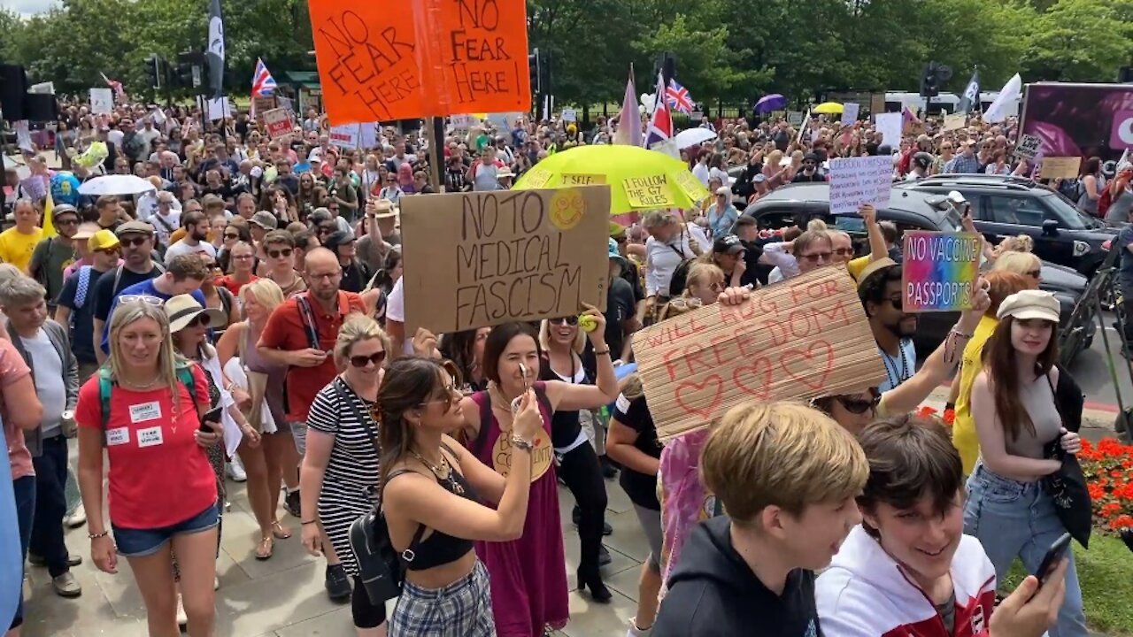 Cry Freedom! Rally in London on the 26th June 2021.