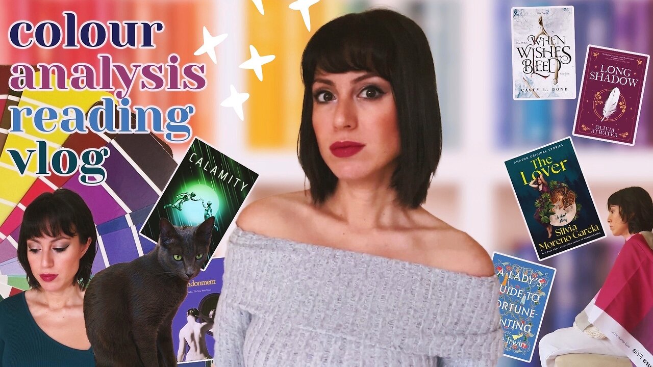 Colour Analysis Chooses My Books | colour season reading vlog