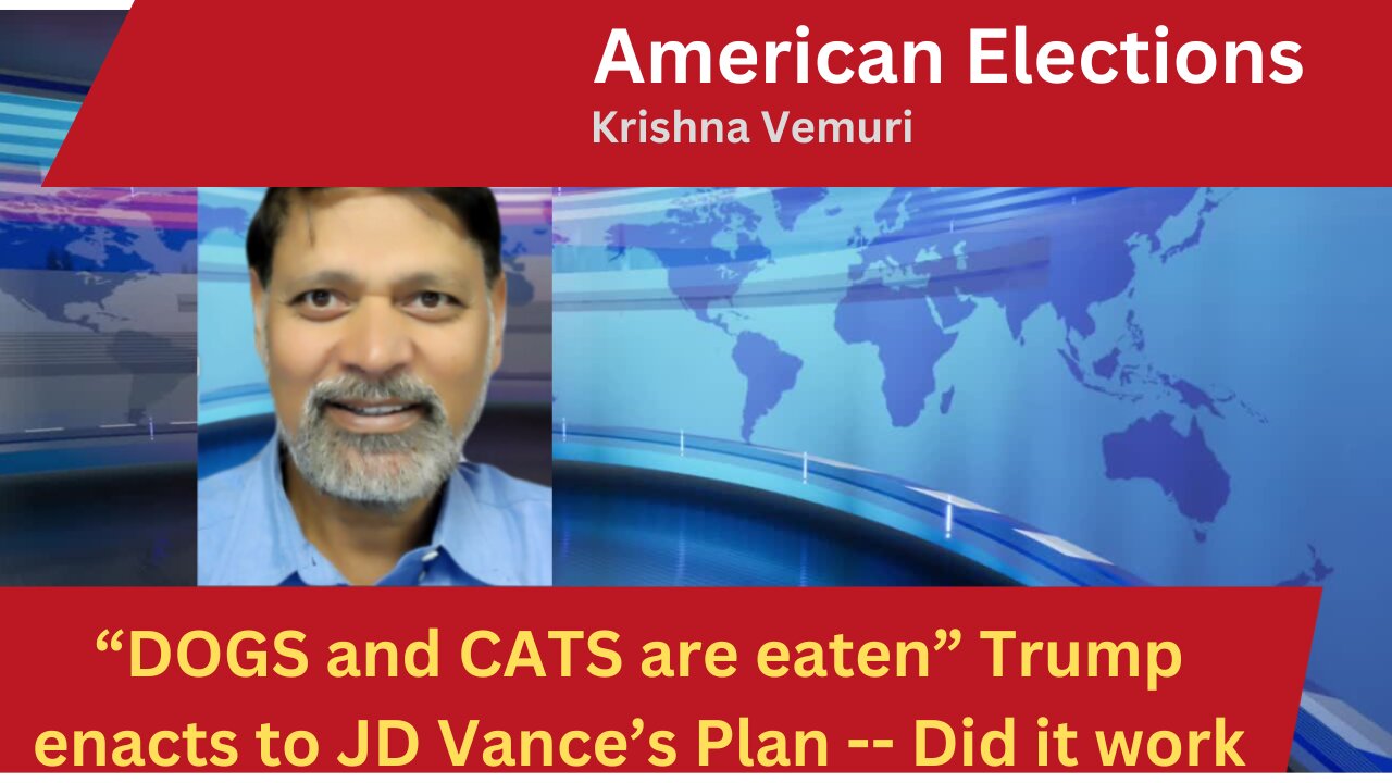 DOGS and CATS are eaten - Trump enacts to JD Vance’s Plan -- Did it work