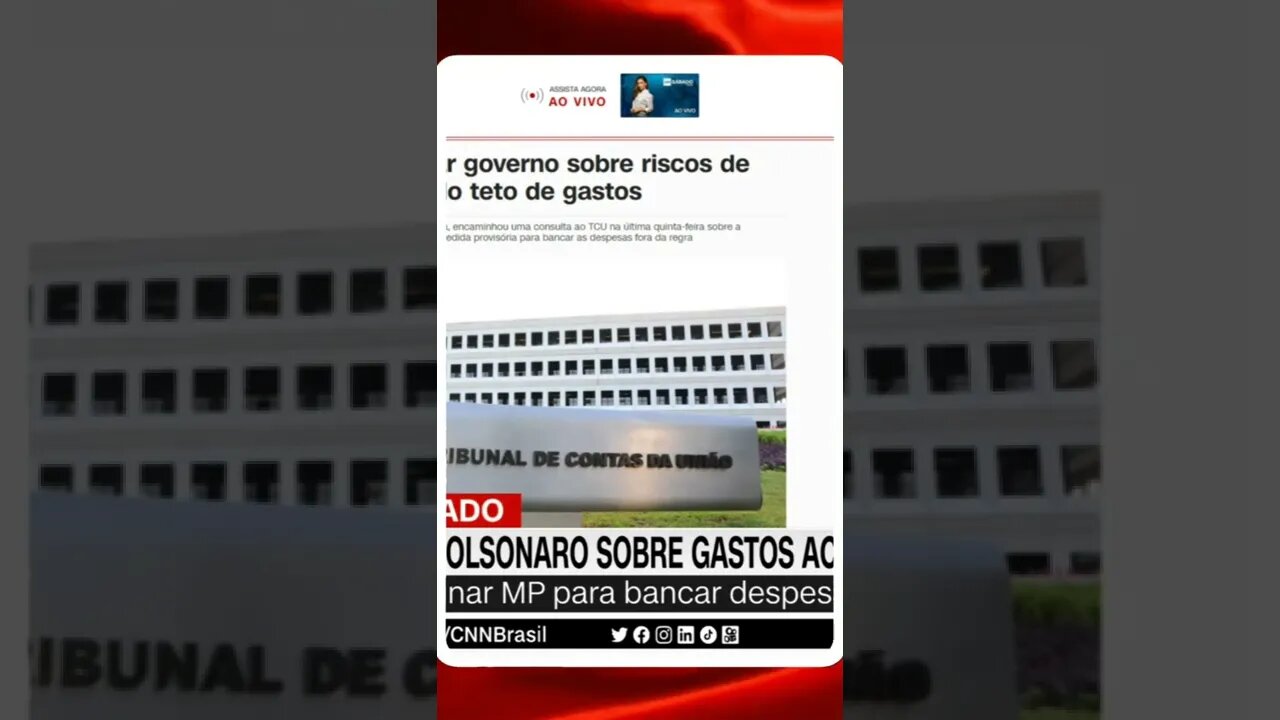 TCU deve alertar Bolsonaro sobre gastos acima do teto | @shortscnn
