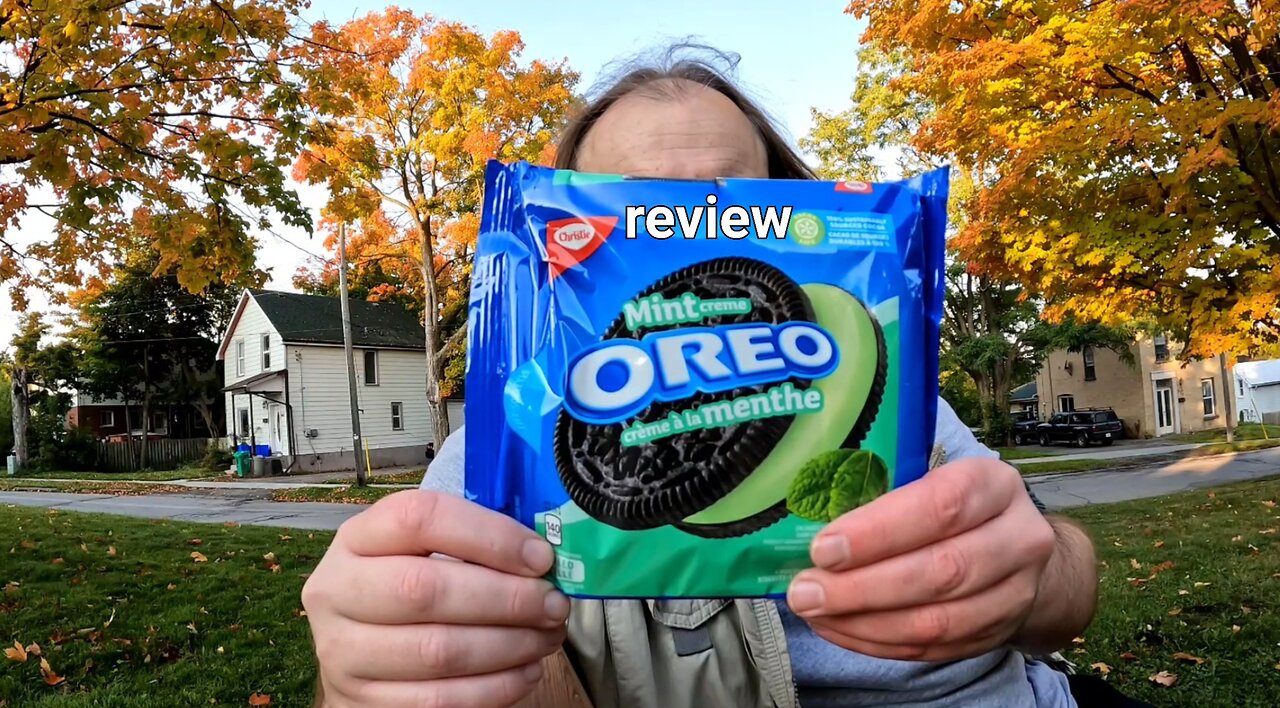 Oreo mint creme chocolate sandwich cookies Canada Review