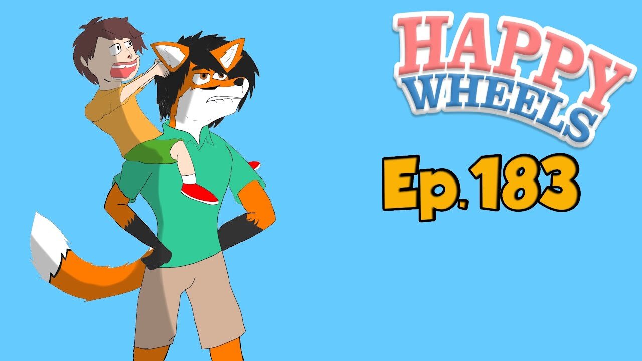 Happy Wheels[Ep.183]Pogo Fight more like hard one(quit) w/Tailsly