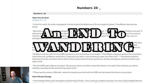 The CONQUEST begins Numbers 20-21