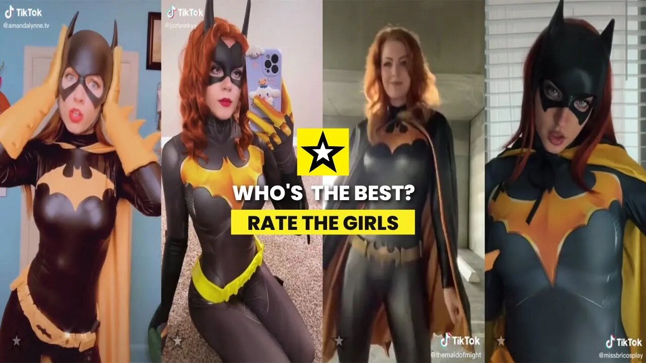 Rate the Girls: Best Batgirl TikTok Cosplay Contest #1 (Batman DC) 🦇👧