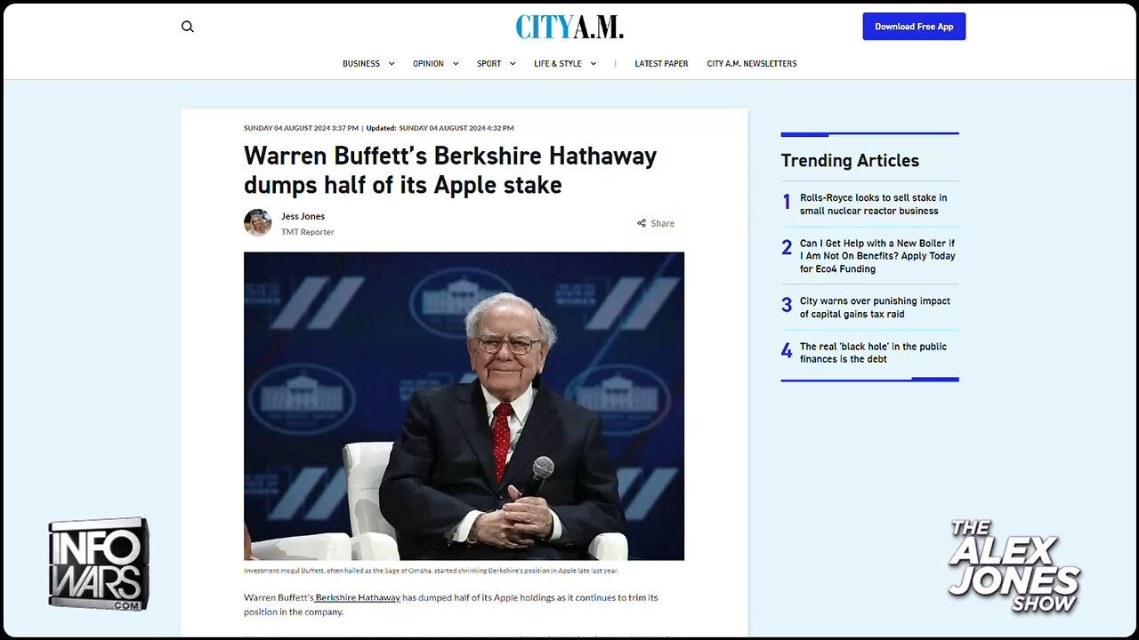 Economist Warns Warren Buffett Deliberately Triggered Stock Market Crash