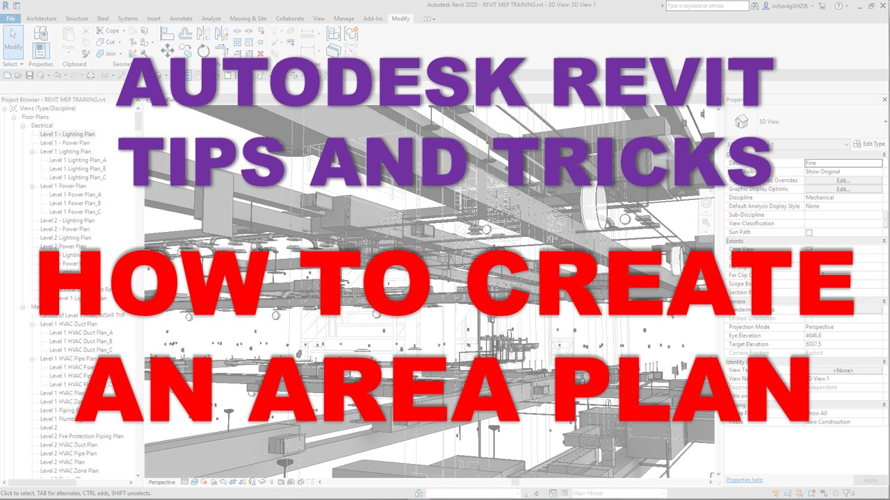 AUTODESK REVIT TIPS AND TRICKS: HOW TO CREATE AN AREA PLAN