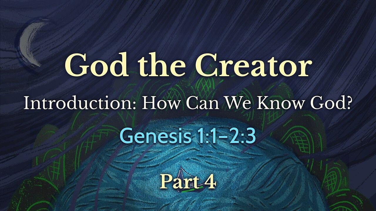 Mar. 31, 2024 - Sunday PM MESSAGE - God the Creator, Part 4
