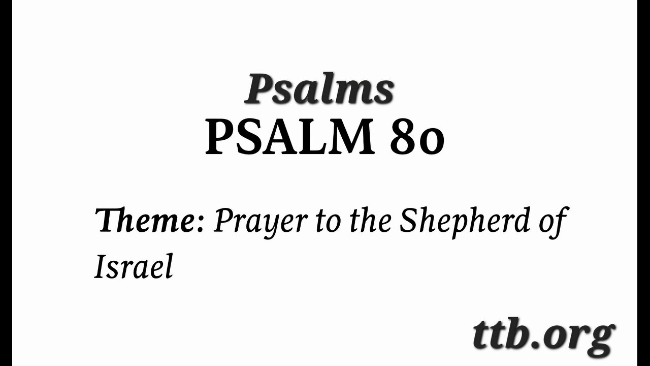 Psalm Chapter 80 (Bible Study)