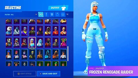 The LEAKED FROZEN RENEGADE RAIDER in Fortnite...