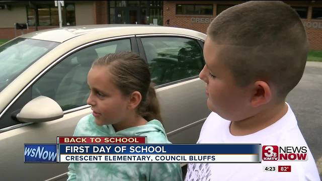 Kids, Parents excited to return to Crescent Elementary