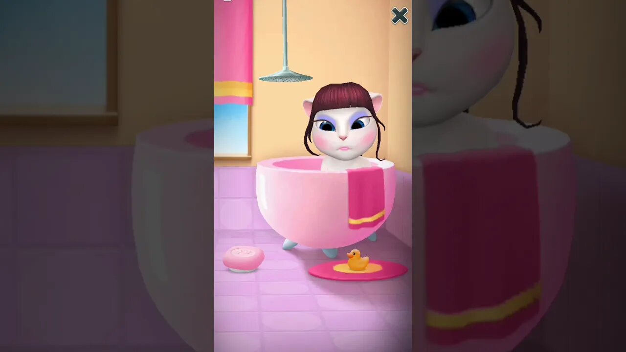 😂🤥🤣Angela Did Pee In Bathtub #483 | My Talking Angela 2 | #shorts #funwithangela 🤣😂