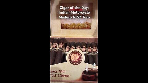 Indian Motorcycle Maduro 6x52 Toro #Short #Shorts #CigarOfTheDay #Cigar #Stogie #Cigars #1901