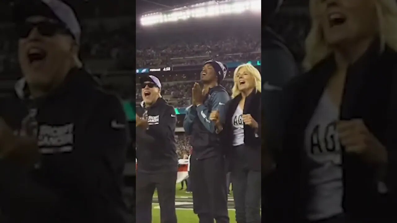 Jill Biden Waves Like a FOOL While Eagles Fans Chant "F*** Joe Biden" | #shorts