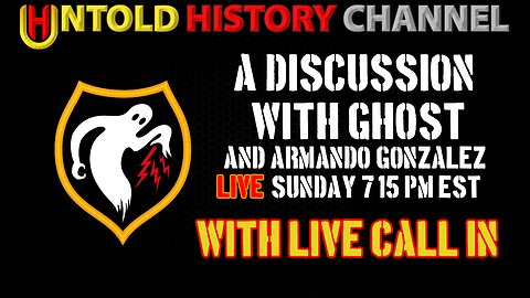 A Discussion With Ghost & Armando Gonzalez With Live Call in Questions