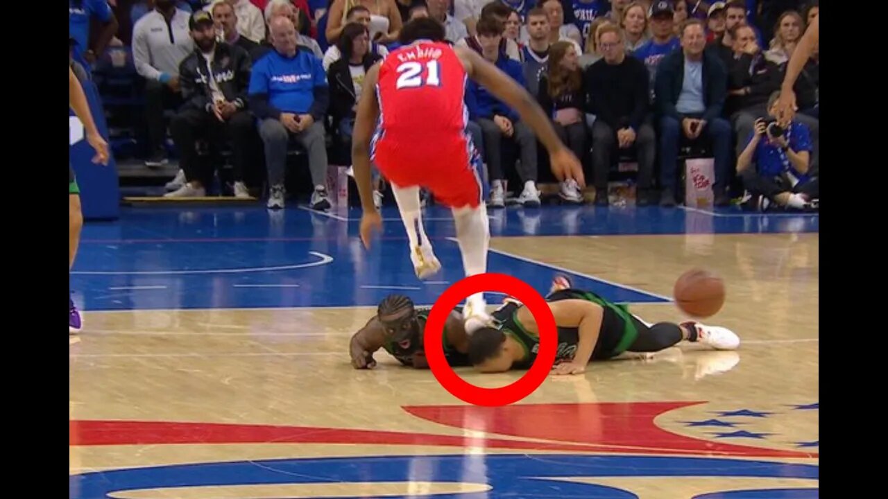 Joel Embiid CURB STOMPS Grant Williams Like Seth Rollins