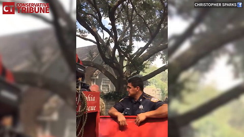 Firefighters Add New Weapon To Fight Blaze