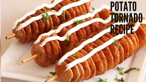 Potato Tornado Recipe without Machine Street Style Potato Twister Recipe