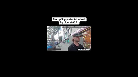 Trump Supporter Attacked By Liberal #2A