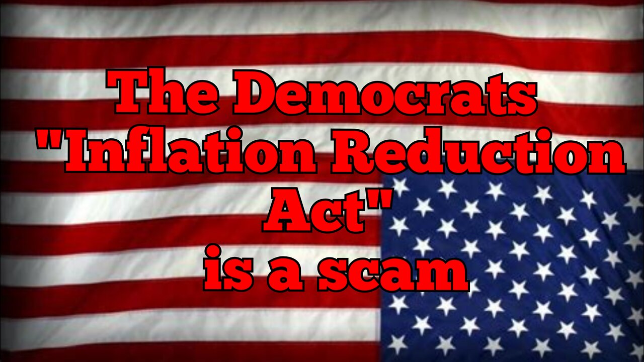 Recession and now this: Democrat's "Inflation Reduction Act" will only make things worse.