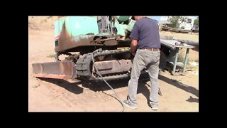 Yanmar YB 451 Excavator Track Idler Removal