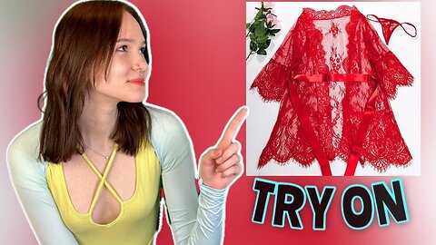 Transparent Robe try on haul