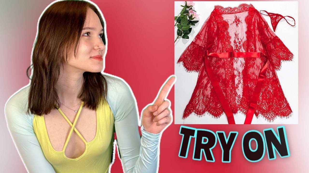 Transparent Robe try on haul