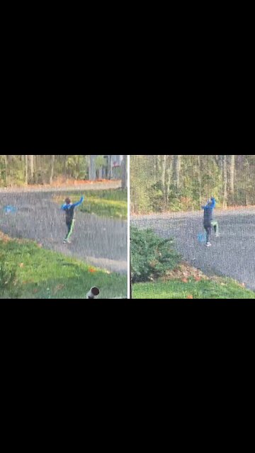 Kid Dances To Get His Crush's Attention Across The Street