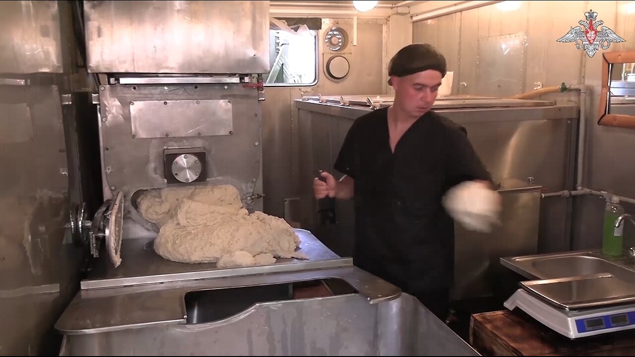 Taking care of servicemen - Field bakery, for example, bakes fresh bread