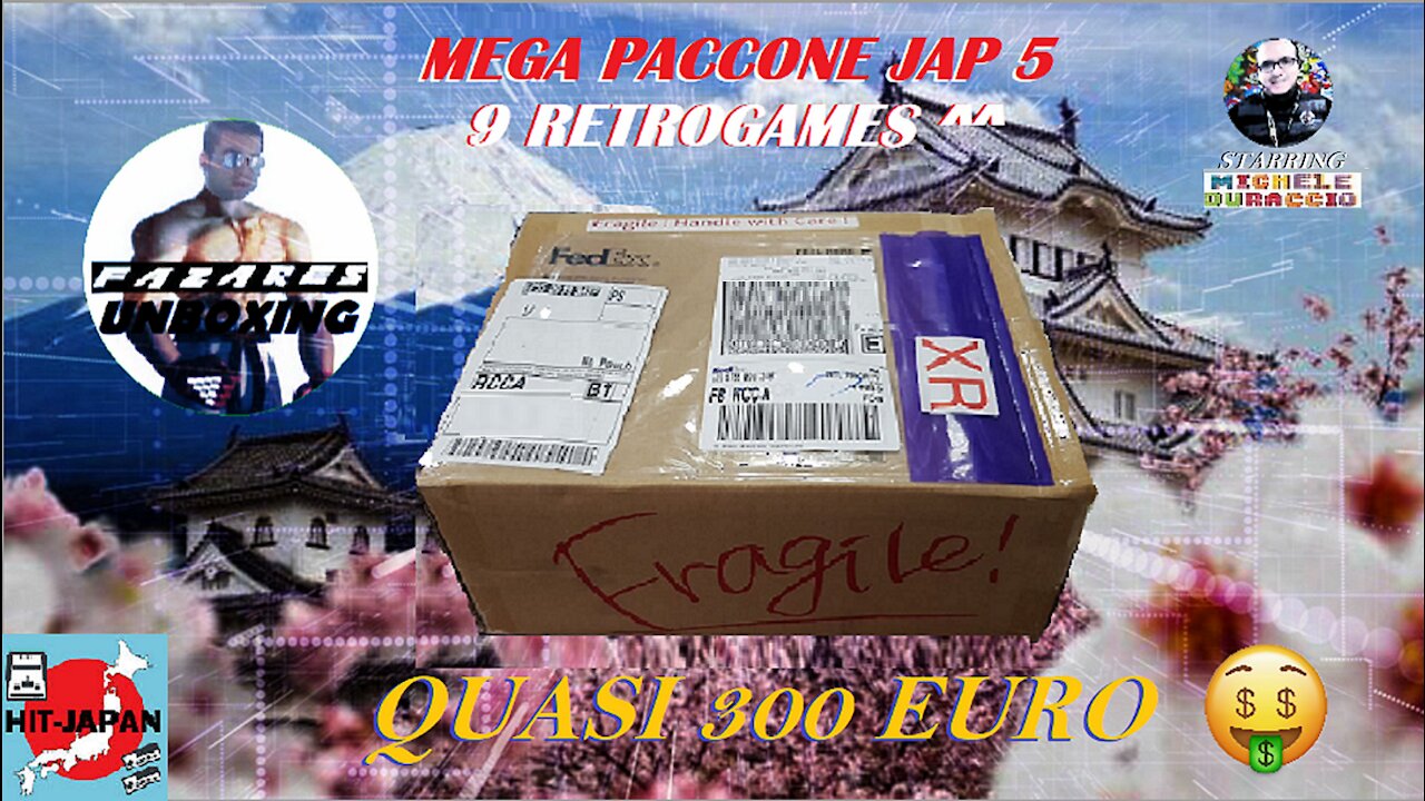 Fazares Unboxing Special 80k Vis. - MEGA PACCONE JAP 5 (9 RETROGAMES PER QUASI 300 EURO) xD