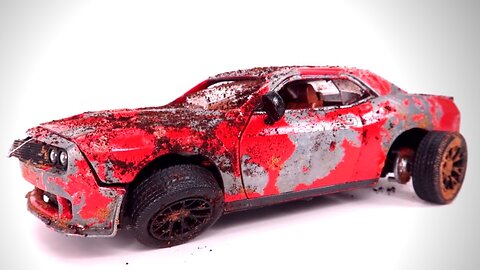 Diecast Model Car Restoration Dodge Challenger SRT Customization