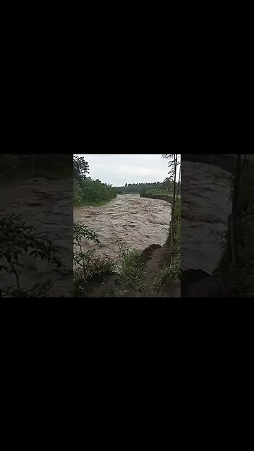 Flood in the Philippines from heavy rain #flood