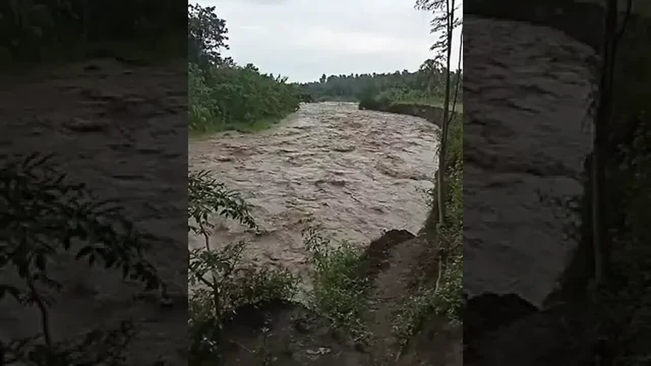 Flood in the Philippines from heavy rain #flood