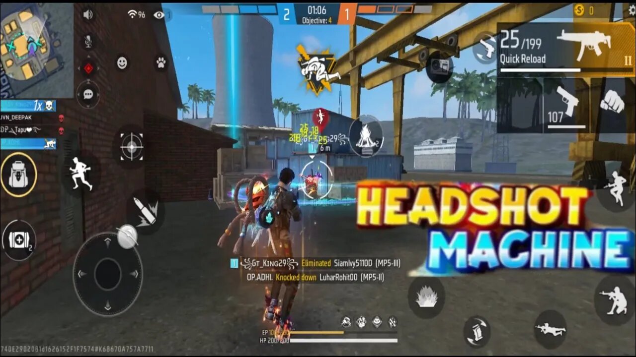 free fire Game headshot machine #freefire #gaming #amitbhai /op alok