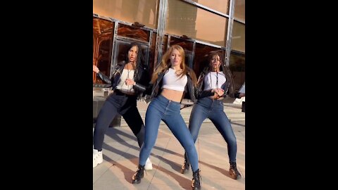 Hot girls dance a beautiful dance
