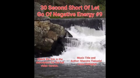 30 Second Short Of Let Go Of Negative Energy | #meditation #shorts #shortsvideo #waterfall #9