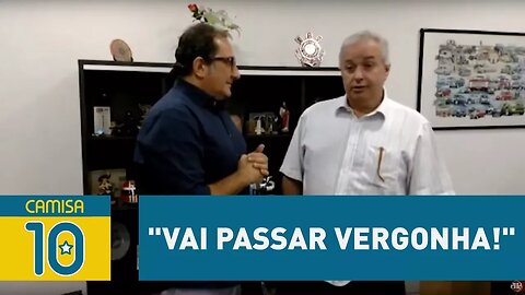 Presidente do Timão PROVOCA imprensa: "vai passar vergonha!"