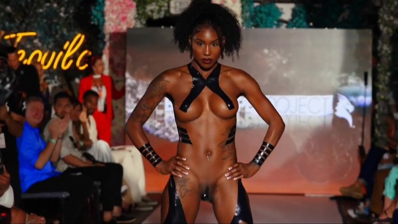 miami black tape project & bikini swimwear week fashion & model #miami #bikini #live