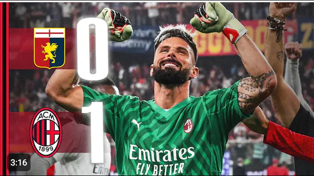 From Pulisic's goal to Giroud's save | Genoa 0-1 AC Milan | Highlights Serie A