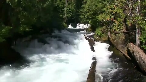 BEAUTIFUL waterfall with no music for calming, relaxing, and sleeping