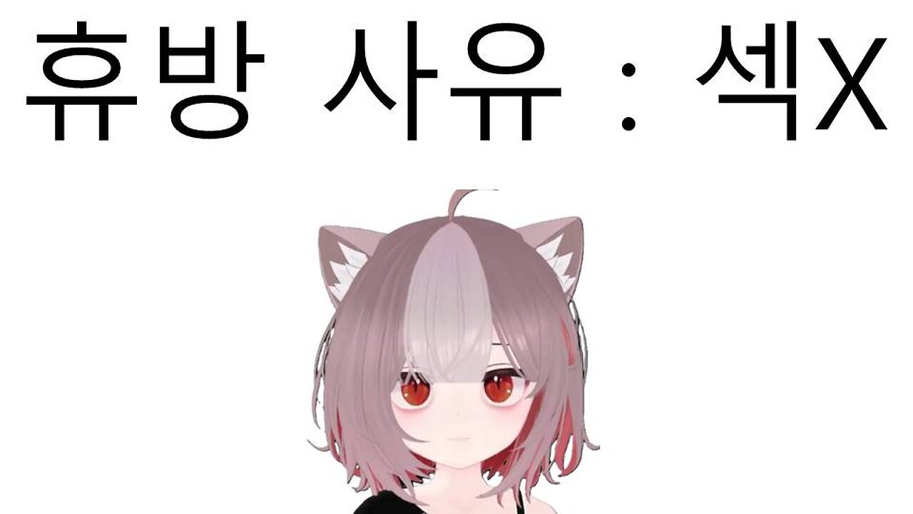 휴방 사유가 섹스인 미친 버튜버 즈킁