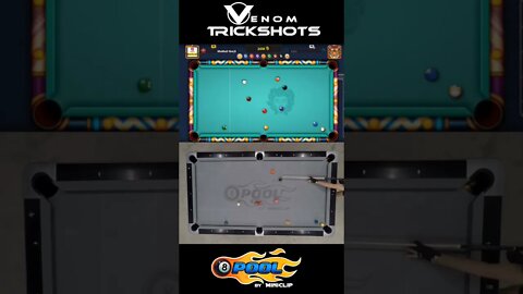 How close to identical those 2 shots were!!! 😱⚪🎱 #8ballpool #shorts